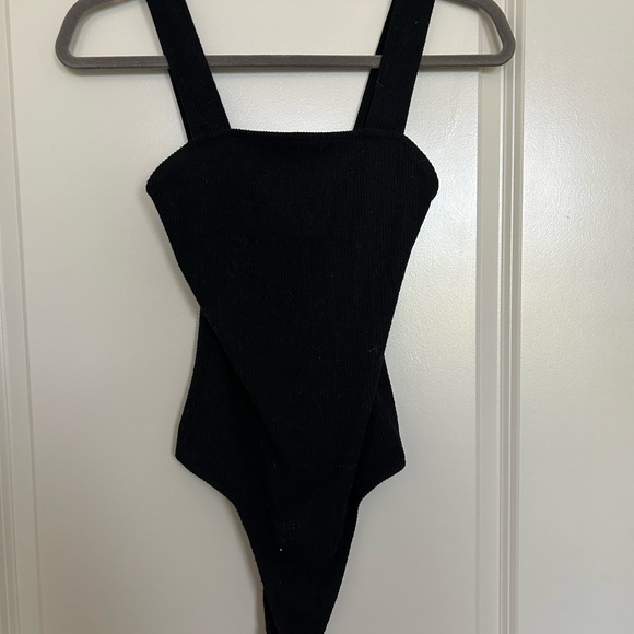 American Eagle Outfitters Tops - American Eagle Black ribbed bodysuit tank